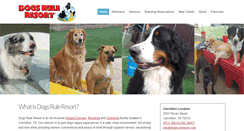 Desktop Screenshot of dogsruleresort.com