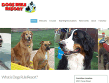 Tablet Screenshot of dogsruleresort.com